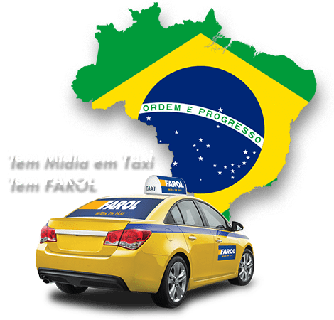 A FAROL Mídia em Táxi está presente em mais de 300 cidades Tem Mídia em Táxi, tem FAROL!